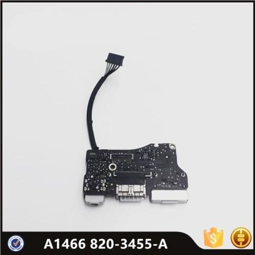 Original A1466 Power Board 820-3455-A For Macbook Air 13" 1466 Power Jack dc Board MD760 MD761 2013 2014 Year MD760