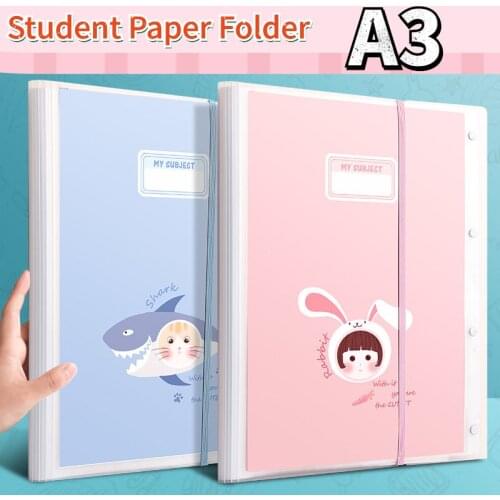 A3 Paper Storage Folder Booklet File Folders binders for school paper organizer file presentation folder stationary