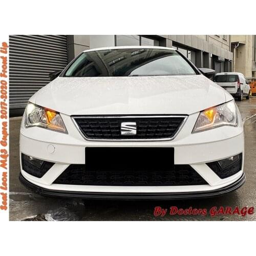 Seat Leon Cupra Front Lip 2017 2018 2019 2020 Front Bumper Attachment 3 Pieces Car Styling Auto Accessory Body Kit Universal
