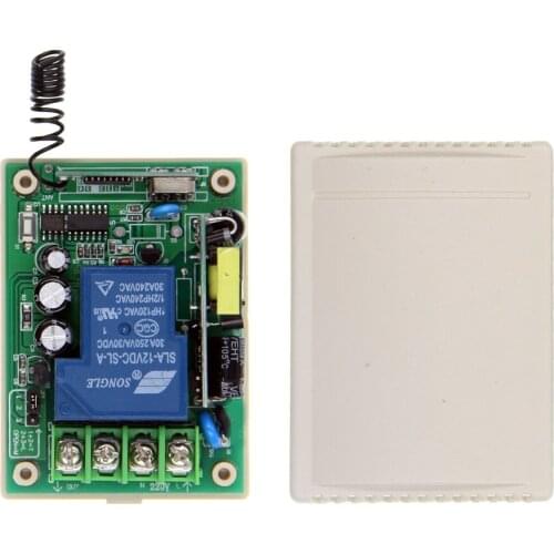 AC 110V 220V 230V 85V-265V 30A 1CH 1 CH Relay Receiver Remote Control Switch Smart Home LED Light Door,315 / 433.92 MHz