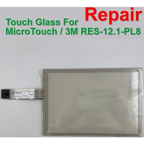 RES12.1PL8T RES-12.1-PL8 RES12.1PL8 RES-12.1PL8 12.1 8 wire touch screen For HMI & CNC Machine Repair,Free shipping