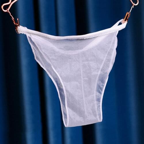 Free Size Lace Sexy Sheer COCK Ring G-string Low Waist Thin T-back Underwear Oil Thong Seamless Underwear Bottom Gay wear F7