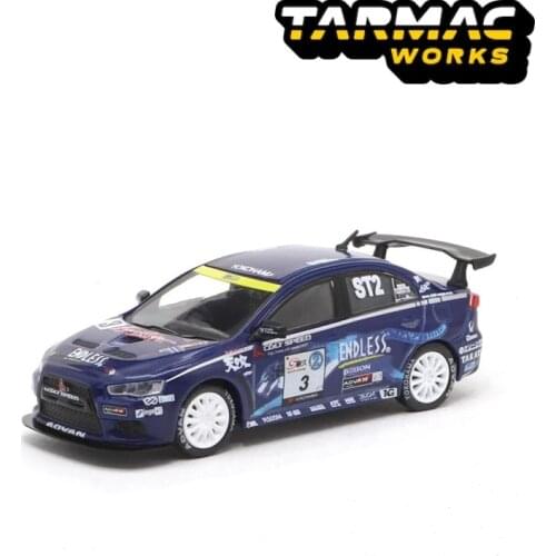 Tarmac Works 1:64 Mitsubishi Lancer Evolution X Super Taikyu Series 2010 #3 Diecast Model Car