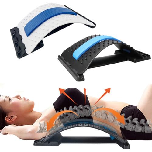 Therapy Back Massager Stretcher Neck Stretch Tools Massage Cervical Pillow Lumbar Spine Support Corrector pain Relief