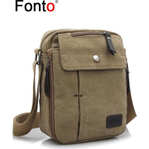 FENGTU Outdoor Canvas Bag Single Shoulder Bags for Men and Women Multi-purpose Travel Camping Hiking Package Bags