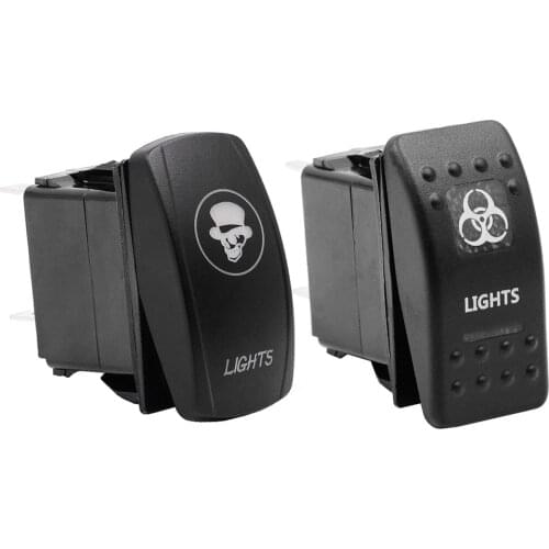 Waterproof Blue LED Backlit On Off Rocker Switch 5 Pin for Car Boat Offroad SUV UTV RV Truck Replacement Parts