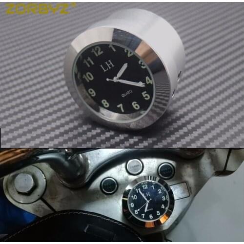 ZORBYZ Motorcycle Steering Stem Bolt Clock Watch For Honda Yamaha Suzuki Kawasaki