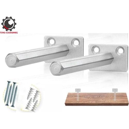 5inch Floating Shelf Bracket Blind Shelf Supports Hidden Brackets Concealed Blind Wall shelf Support Metal Brackets