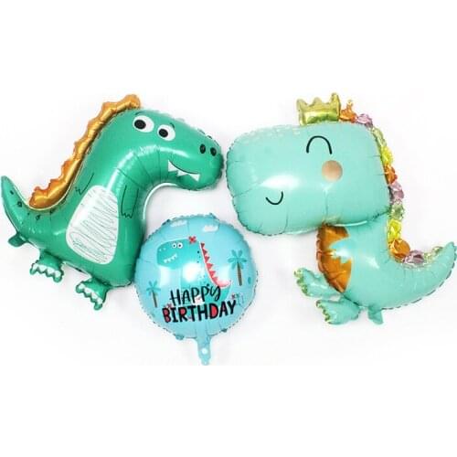 Anime dinosaur balloons children balloons Decoration Birthday Party Supplies boys dinosaur theme Jungle Wild Animal Baby Shower