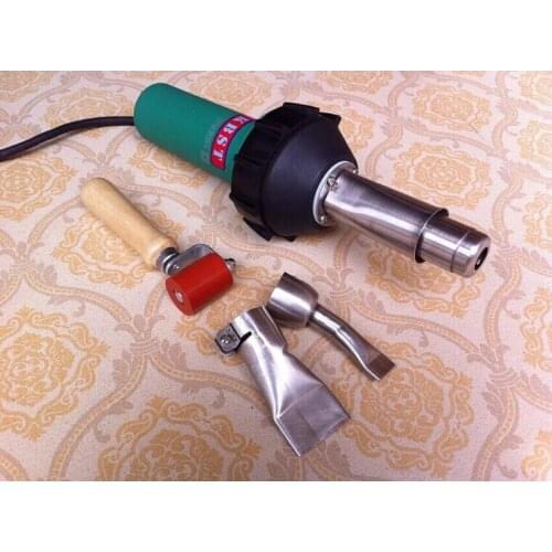 DHL free shipping 1600W /220V/110V hot air welding gun plastic welder(40mm+20mm flat nozzle+pressure roller)