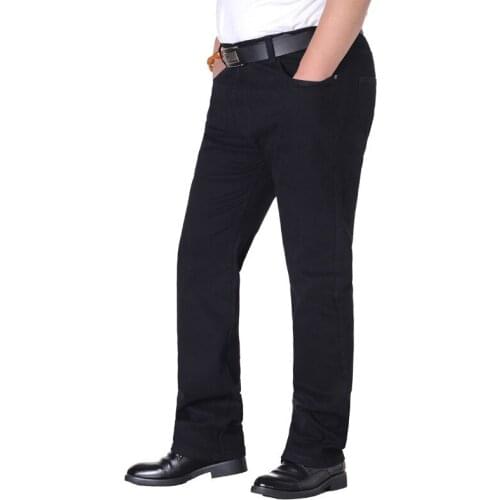 New Arrival Mens Four Seasons Casual Fashion Waist Pants Elastic High Quality Cotton Trousers Super Male Plus Size 36-48