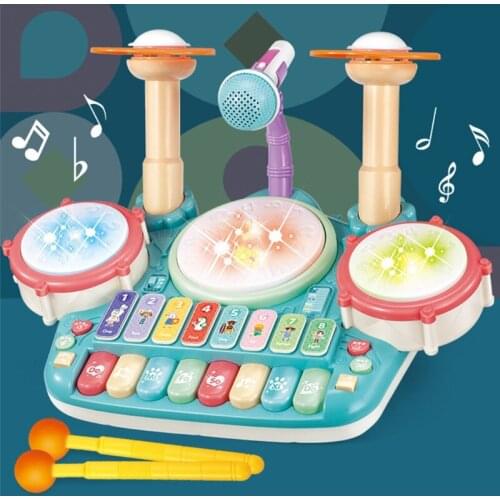 Children Musical Instrument Early Music Education for Kids Gifts Electronic Piano Keyboard Xylophone Drum Toys Set
