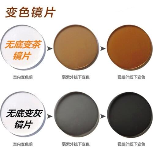 PhotoChormic Prescription anti blue Lens AR Coated Lens Myopia reading Eyeglasses With Minus Plus Can Be Fixed On The Frames