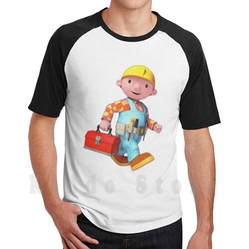 Bob The Builder T Shirt Print For Men Cotton New Cool Tee Bob The Builder Tvshow Pbs Fun Adventure Hat Builder Ceebeebies Cbbc