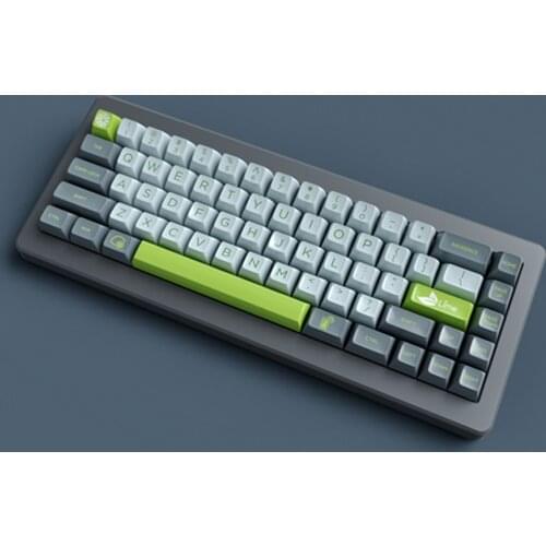 Grey Green Lime Keycaps For Cherry Mx Gateron Kailh Box TTC Switch Mechanical Keyboard SA Profile ABS 2 Color Molding Key Caps