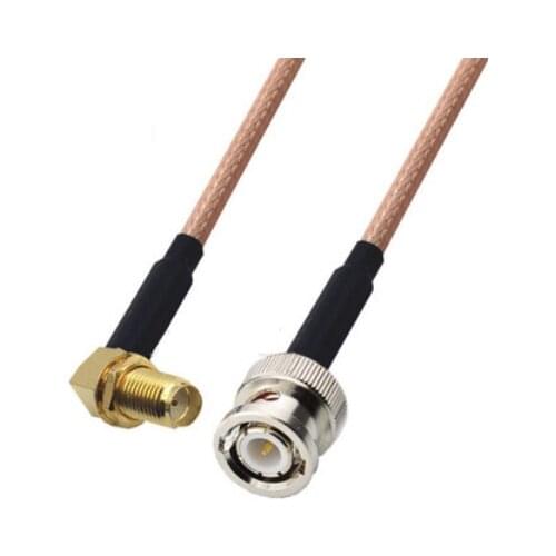 SMA Female to BNC Male Right Angle Connector Pigtail Jumper RG316 Cable 50 ohm