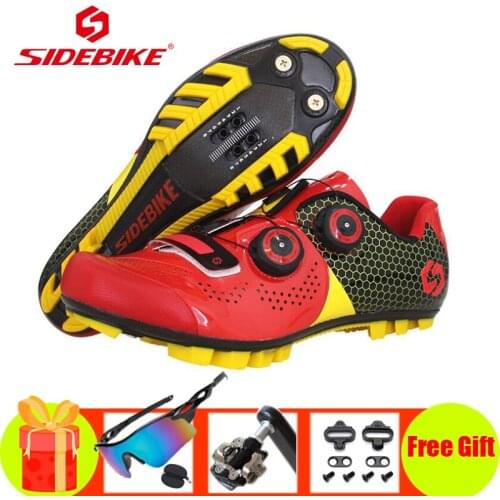 SIDEBIKE Cycling Shoes Mtb Men Women Ultra-light Breathbale Mountain Bike Sneakers Self-locking Professional Racing Mtb Footwear