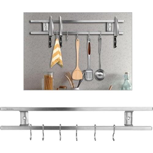 Wall-mounted Magnetic Knife Holder Double Bar Knife Rack for Knives Utensils and Kitchen Sets Accessoreis