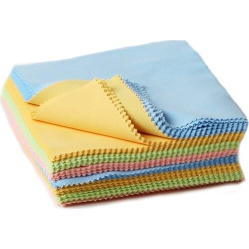 20pc Microfiber Cleaning Glasses Cloths for Delicate Surfaces Lenses Eyeglasses Cell Phone Screens Camera Lenses Jewelry Cleanin