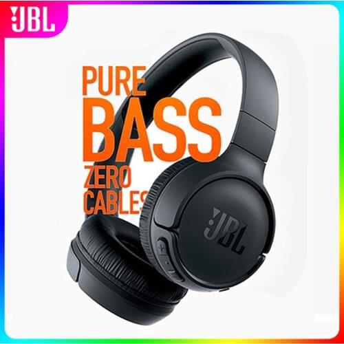 Original JBL T500BT Headphone Deep Bass Sound Sports Game Bluetooth Headset with Mic Noise Canceling Foldable Earphones