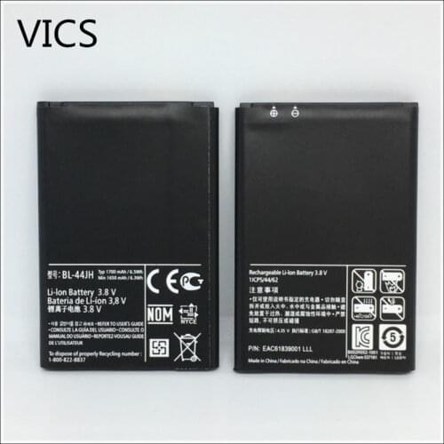 10pcs/lot battery BL-44JH With Decoder Chip Replacement Battery 1700mAh Mobile Battery for LG P700 P705 Optimus L7 battery 44jh