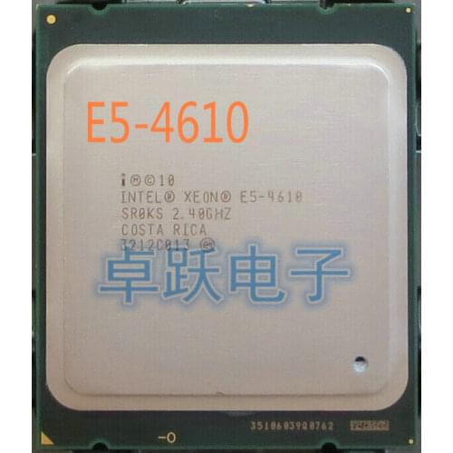 E5-4610 Original Intel Xeon E5 4610 2.4GHZ 6-Core 15MB SmartCache FCLGA2011 95W free shipping