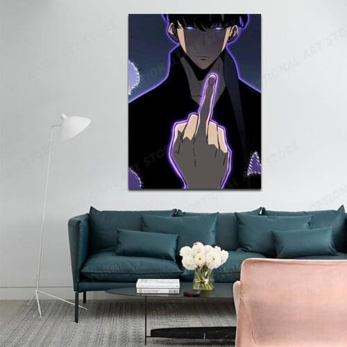 Anime Canvas Prints Clear Image Livingroom Bedroom Decoration Bar Cafe Home Decoration Solo Leveling Posters