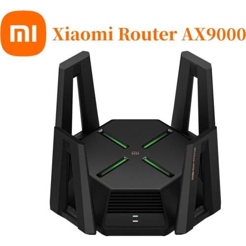 XIAOMI AX9000 Router Tri-Channels WIFI6 Enhanced Version Quad-Core CPU 1GB RAM 4K QAM 12 High-Gain Antennas Mesh E-sport Router
