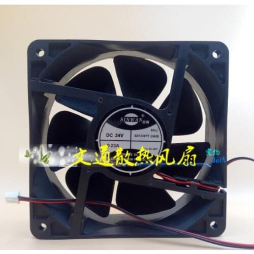 SINWAN SD1238PT-24HB DC 24V 0.23A 120x120x38mm 2-wire Server Square Fan