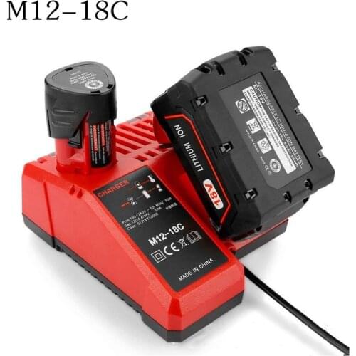 Replacement Charger for Milwaukee M18 14.4V 18V Li-ion Battery 48-11-1815 48-11-1820 48-11-1840 48-11-1850 48-11-1828