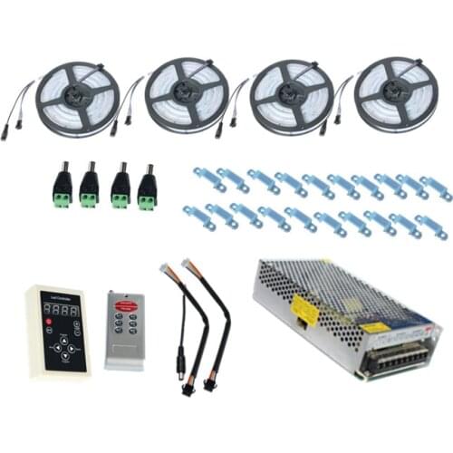 20m 30m 10m 5m LED Strip 5050 Dream color Magic RGB Waterproof IP67 133 + IC6803 RF Remote Controller + Power adapter Free ship