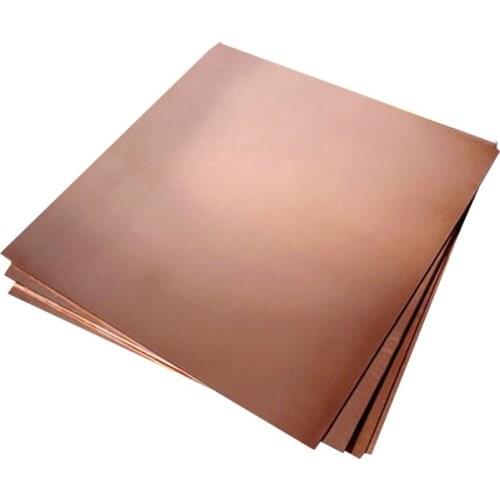 T2 Pure Copper Cu Metal Cut Sheet Plate Processing Custom Thickness 0.8mm-5mm