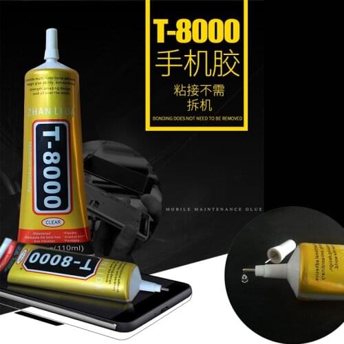 T8000 touch screen black soft glue for IPhone Android warping screen light leakage back cover opening repair frame sealing glue