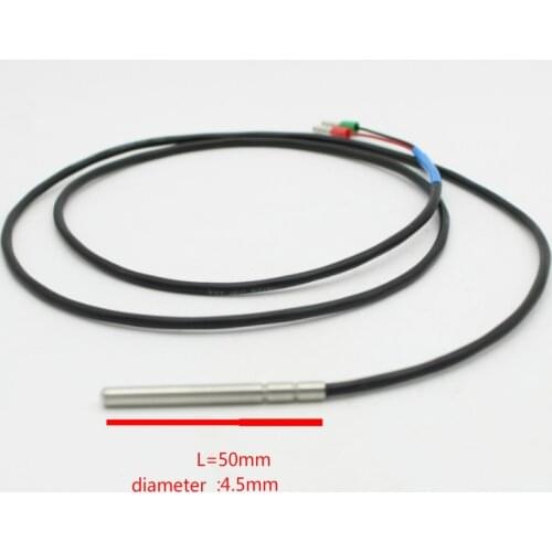 NTC Thermistor Accuracy NTC 3950 in sensors Temperature Sensor 5k/10K /20k/50K/100K Waterproof Probe pipe 50mm line Longth 1M