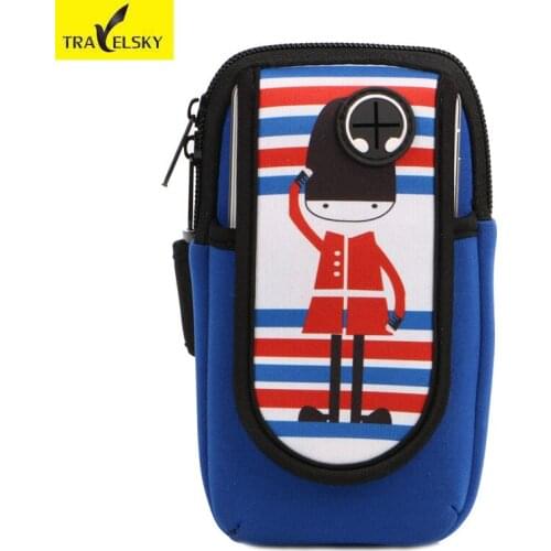 Travelsky New Outside arm phone bag Men and Women mobile phone arm sleeve ipone6plus bags Free shipping 16512B