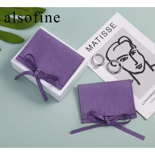 Surprise Price10 pcs/lot Flip Bag Small Jewelry Flannel Bag Small Items Packaging Bag Ring Bracelet Necklace Earring Flannel Bag
