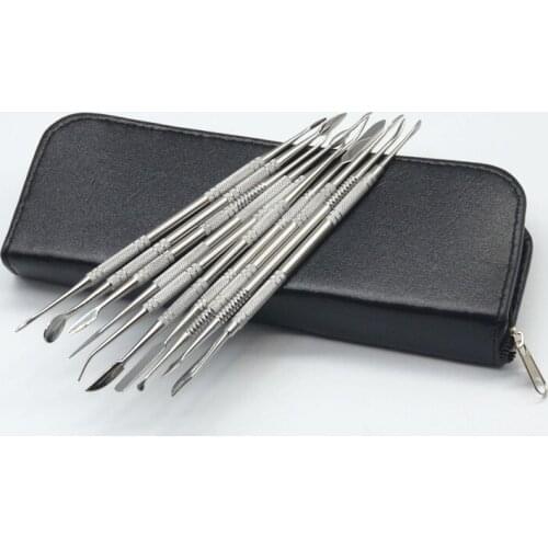 10pcs Stainless steel DIY Carving graver Knife Modeling Clay Plasticine Tool Mold Toys Hobbies Learning Education