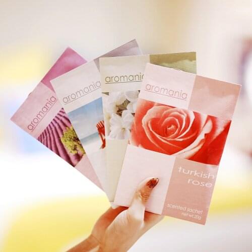 3pcs/lot 24 Flavors Natural Fragrances Hanging Bag Wardrobe Deodorizing Paper Sachets Aromatherapy Bag Cabinet Air Fresheners