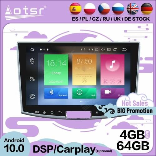 64G Carplay Multimedia Stereo Android 10 Player For Volkswagen Magotan 2012 2013 2014 2015 GPS BT Audio Radio Receiver Head Unit