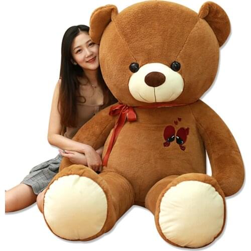 60-100CM Large Teddy Bear Plush Toy Lovely Giant Bear Huge Stuffed Soft Animal Dolls Kids Toy Birthday Gift For Girlfriend Lover