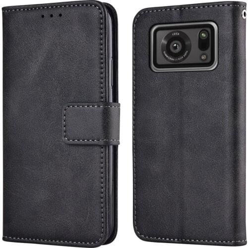 Flip Wallet Case for Sharp Aquos R6 Leather Phone Case for Aquos R6 Cover Book Case for Sharp Aquos R 6 Fundas