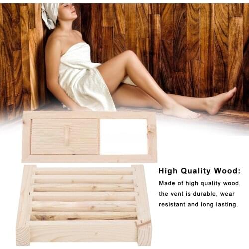 Wooden Sauna Air Vent Set Steam Room Sauna Equipment Accessories Vents Blinds Vent Accessories