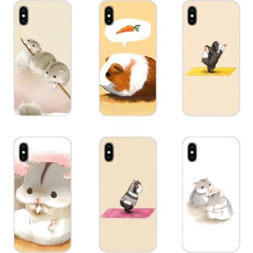 For Xiaomi Mi4 Mi5 Mi5S Mi6 Mi A1 A2 5X 6X 8 9 Lite SE Pro Mi Max Mix 2 3 2S Cell Phone Case Covers Diy New Cute Cartoon Hamster