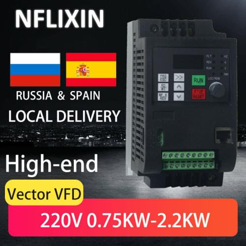 Water Pump Constant Pressure Motor Supply Special Frequency Converter 0.75-1.5-2.2kw Universal Single or Three Phases