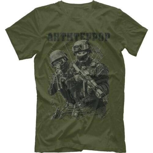 Russia Army Antiterror Special Forces T-Shirt. Summer Cotton Short Sleeve O-Neck Mens T Shirt New S-3XL
