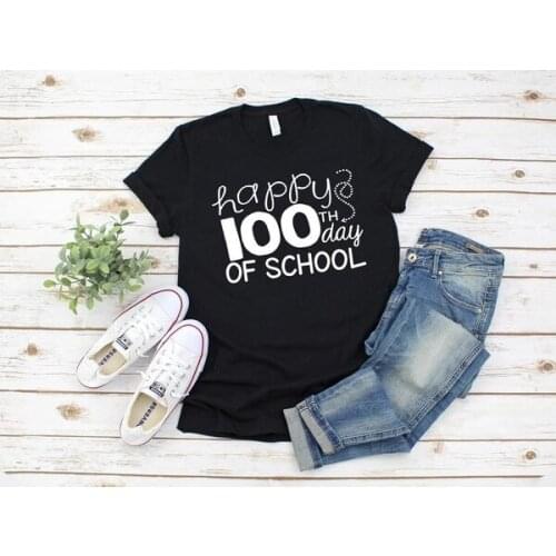 Happy 100th Day of School Teacher T-shirt 100th Day Of School T-Shirt Teacher TShirts Teacher Shirts O082