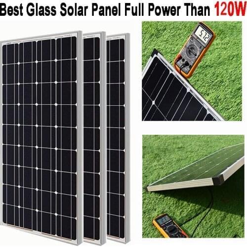 Aluminum Frame Solar Panel Kit 300W 200W Glass Solar Panel 100W 18V Monocrystalline Batteries Solar Cell For Home Car Boat