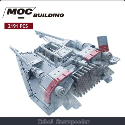 Spaceship series war snowspeeder snowfield plane building brick children MOC building block gift toys