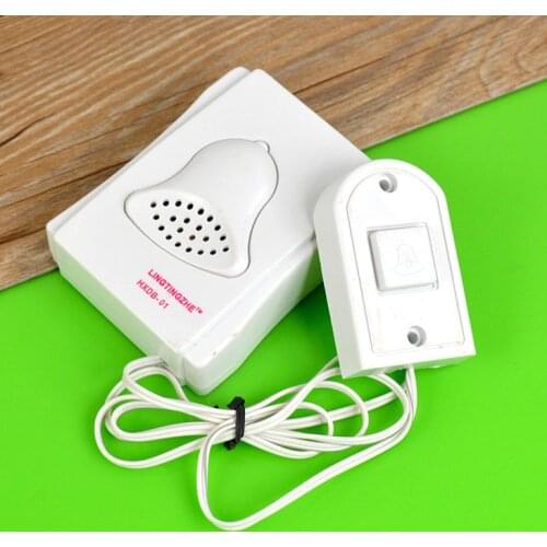 Laboratory Bell Hospital Doorbell 88cm 85db Ring White Wired School