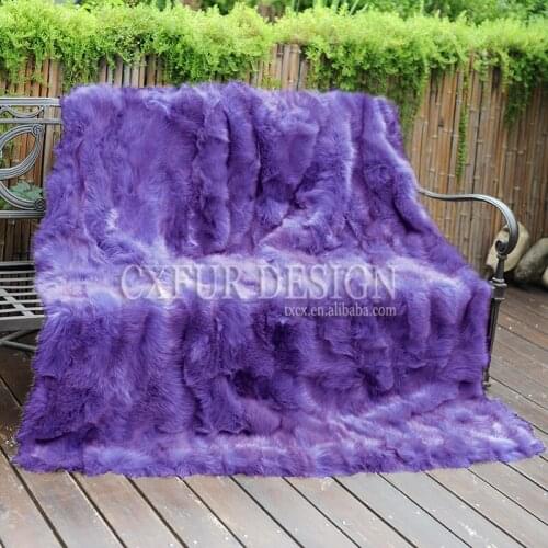 CX-D-123B Customized New Decorative Fur Blanket Fashion Fox Fur Rugs For Living Room/ Bed Room~ DROP SHIPPING